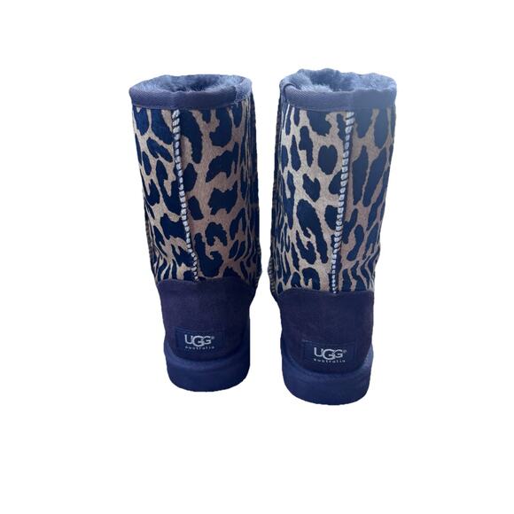 UGG Womens Sz 7 Cheetah Animal Print Pony Hair Boots 1002790 Classic Short II - Picture 3 of 7